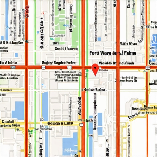 Fort Wayne Local Business Map Optimization Map highlighting Fort Wayne local businesses with Google Maps interface