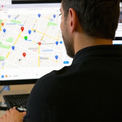 SEO Expert Analyzing Google Maps Rankings Expert analyzing local SEO performance on Google Maps