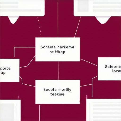Schema Markup for Local SEO Infographic illustrating schema markup elements influencing Google Maps rankings
