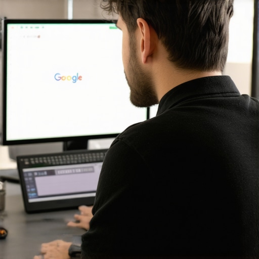 Business owner updating Google My Business listing in Fort Wayne