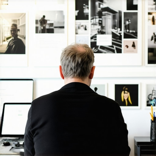 Optimizing Google My Business Profile Business owner editing GMB profile on a computer.