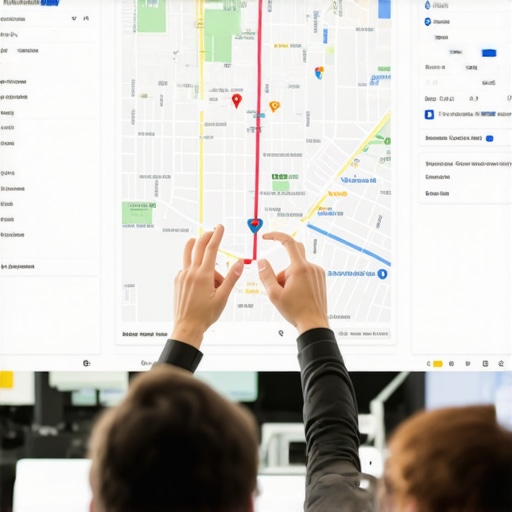 SEO analyst reviewing digital data related to Google Maps rankings in Indiana.
