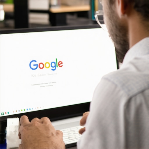 Optimizing GMB Profile in Fort Wayne Business owner improving Google My Business listing on a laptop in Fort Wayne, Indiana.