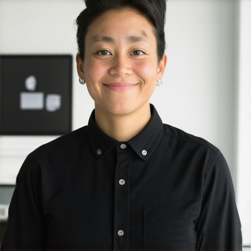 Business owner optimizing Google My Business profile with new photos and info.