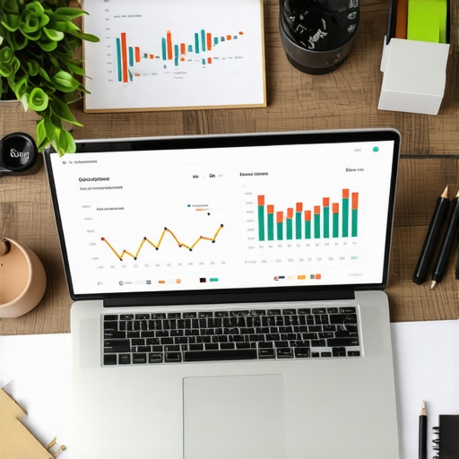 Digital marketing professional monitoring local SEO analytics on a laptop