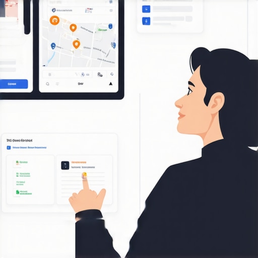 Business owner editing Google My Business profile on a laptop