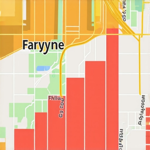 Screenshot of a Google Maps ranking tracking tool indicating improvements in Fort Wayne
